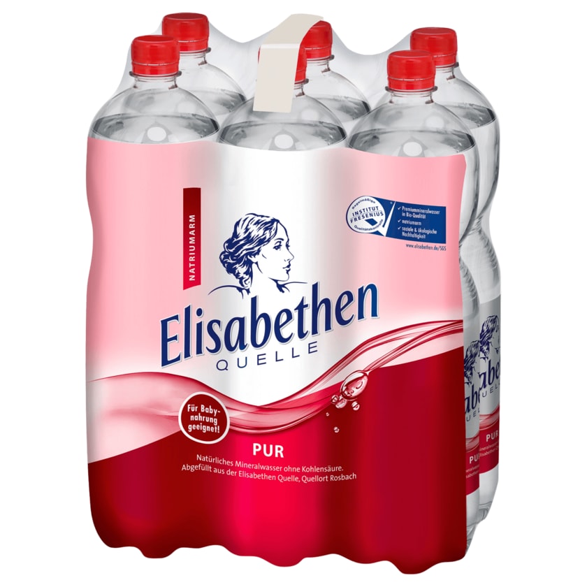 Elisabethen Quelle Mineralwasser Pur 6x1,5l